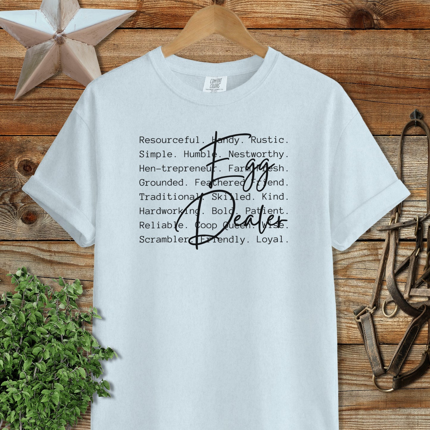 Egg Dealer Words Signature Tee