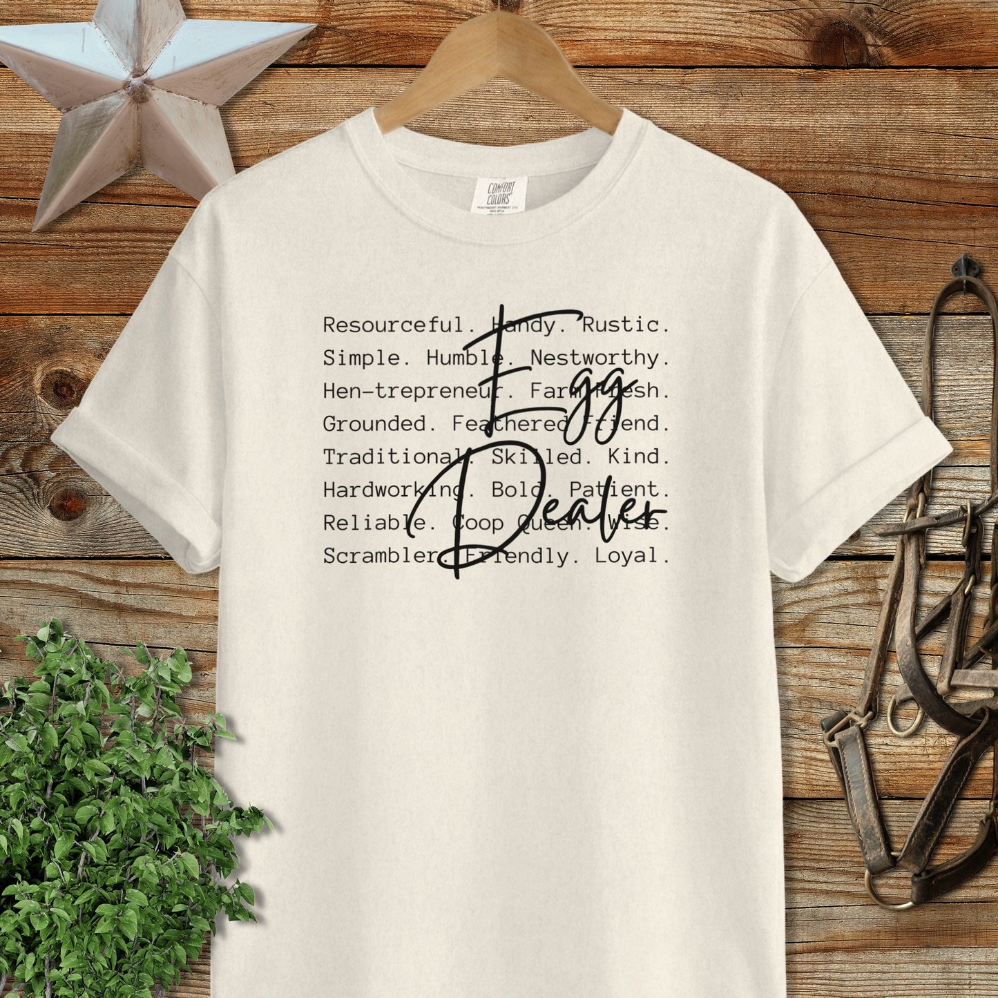 Egg Dealer Words Signature Tee