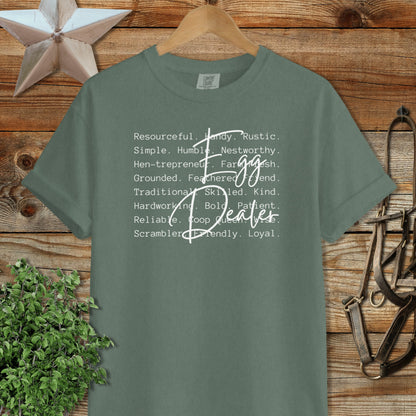 Egg Dealer Words Signature Tee
