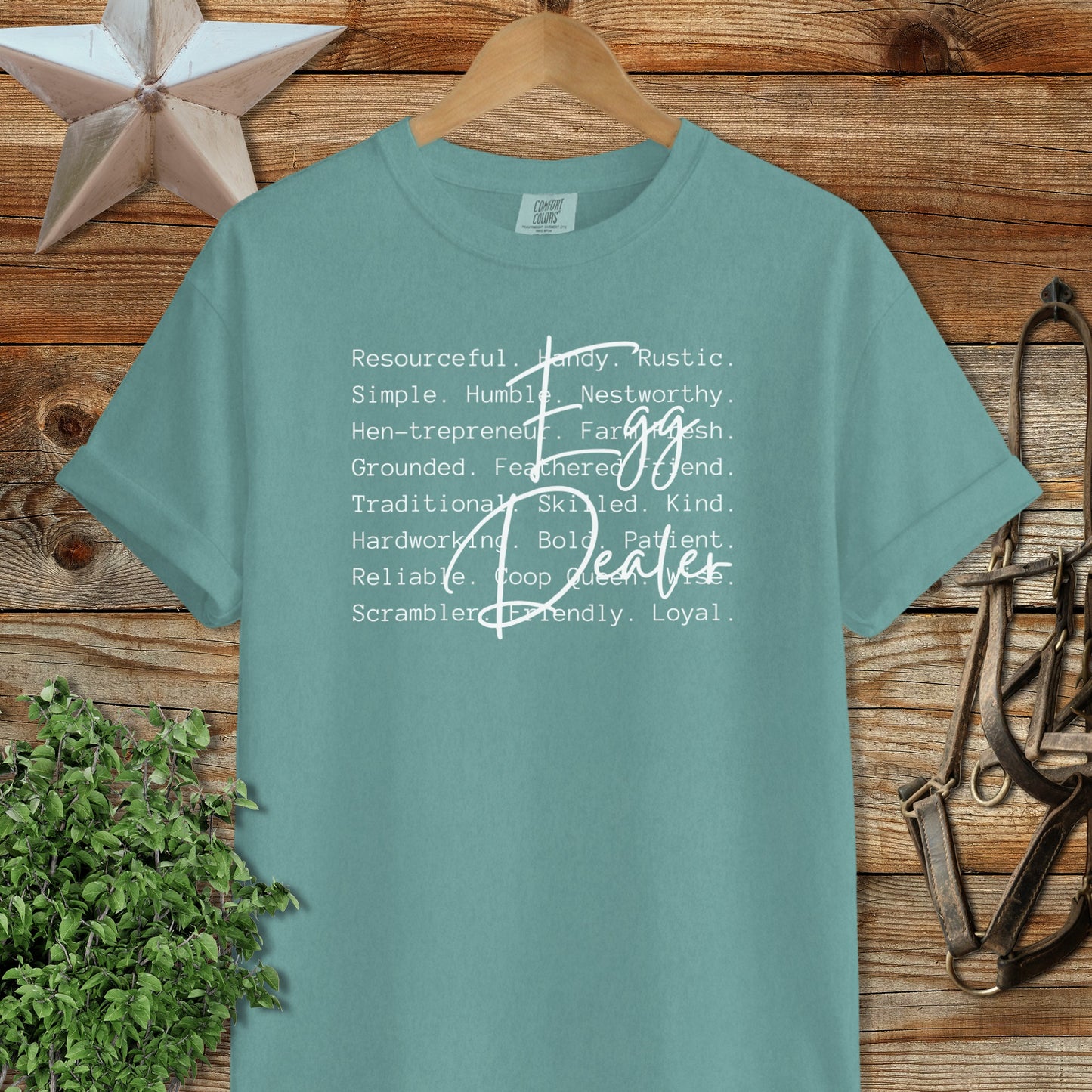 Egg Dealer Words Signature Tee