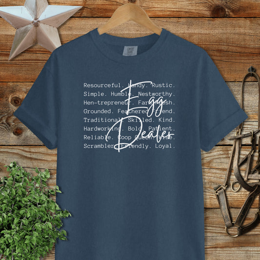 Egg Dealer Words Signature Tee