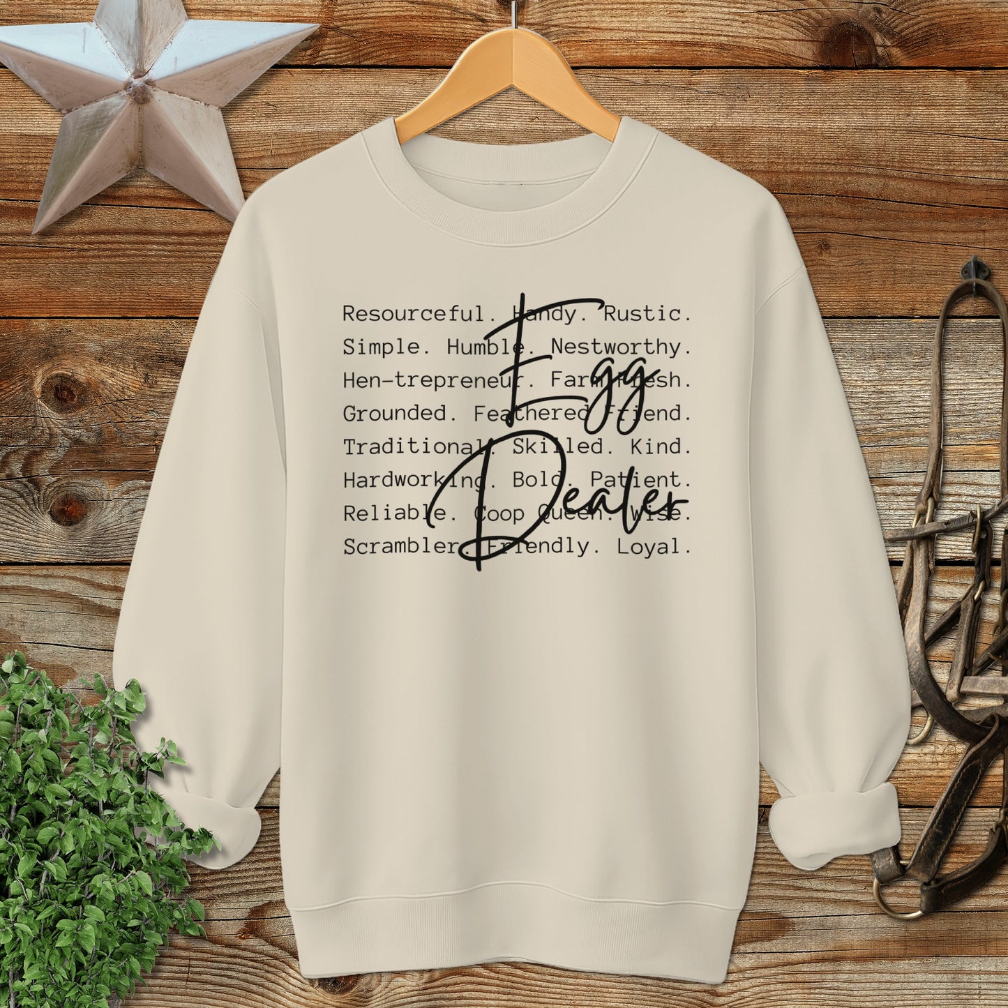 Egg Dealer Words Sweatshirt