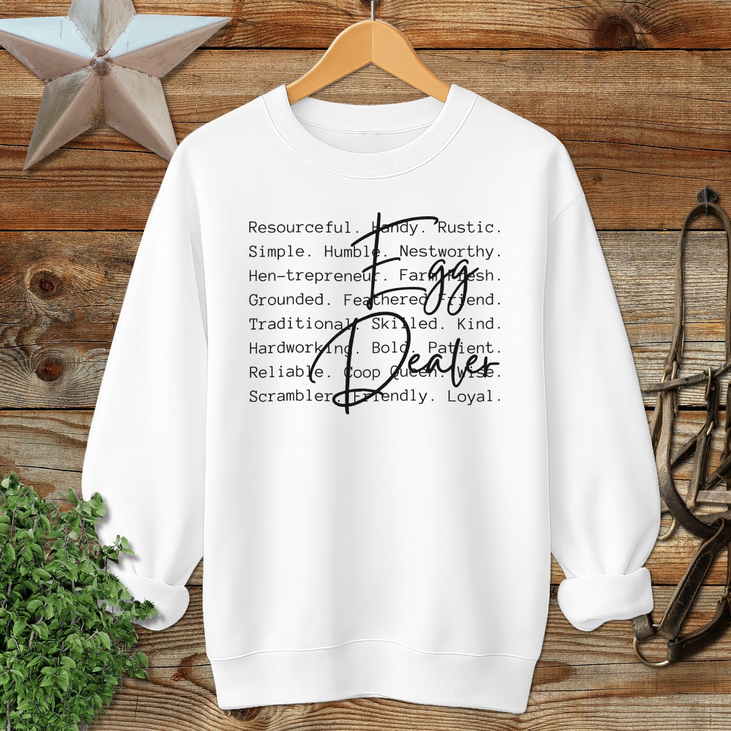 Egg Dealer Words Sweatshirt