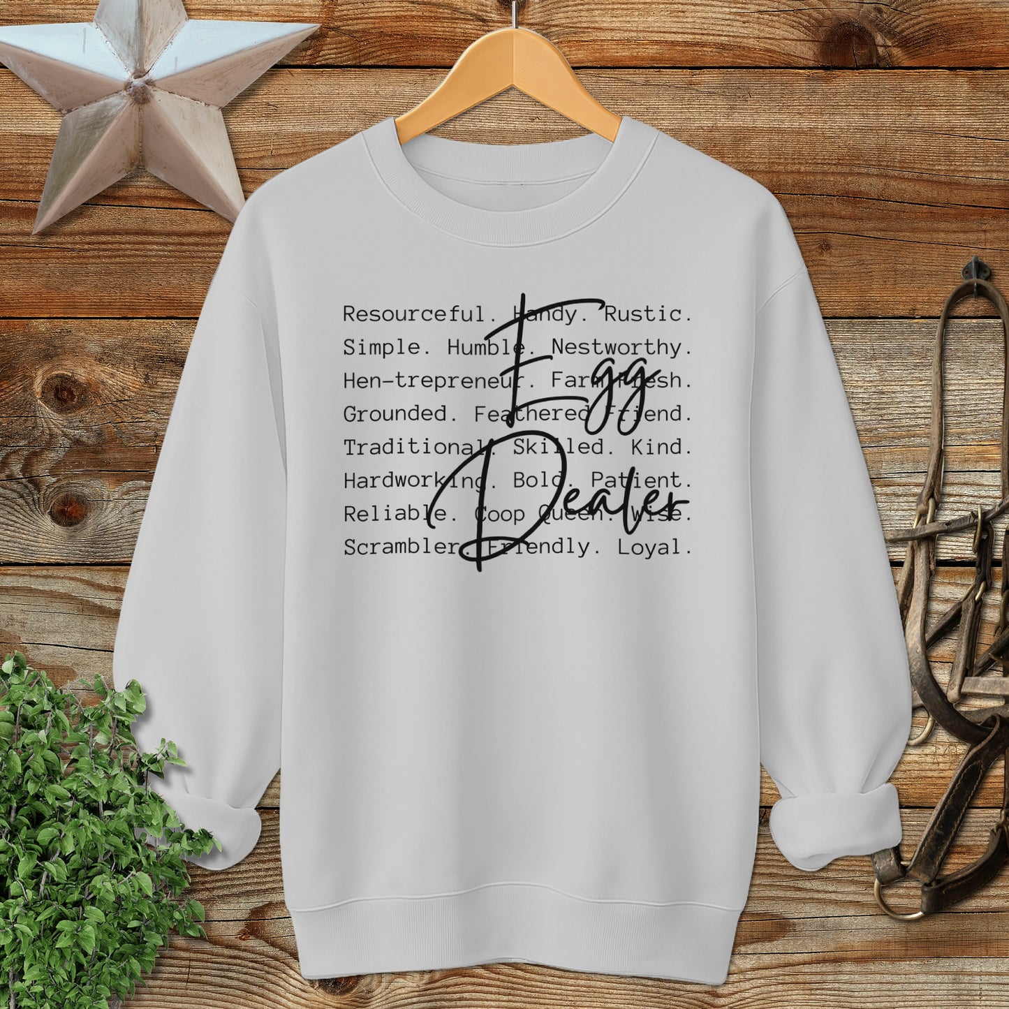 Egg Dealer Words Sweatshirt