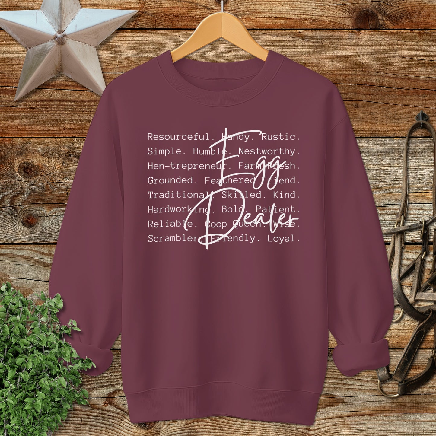 Egg Dealer Words Sweatshirt
