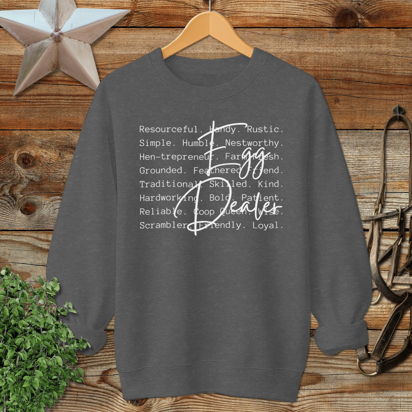Egg Dealer Words Sweatshirt