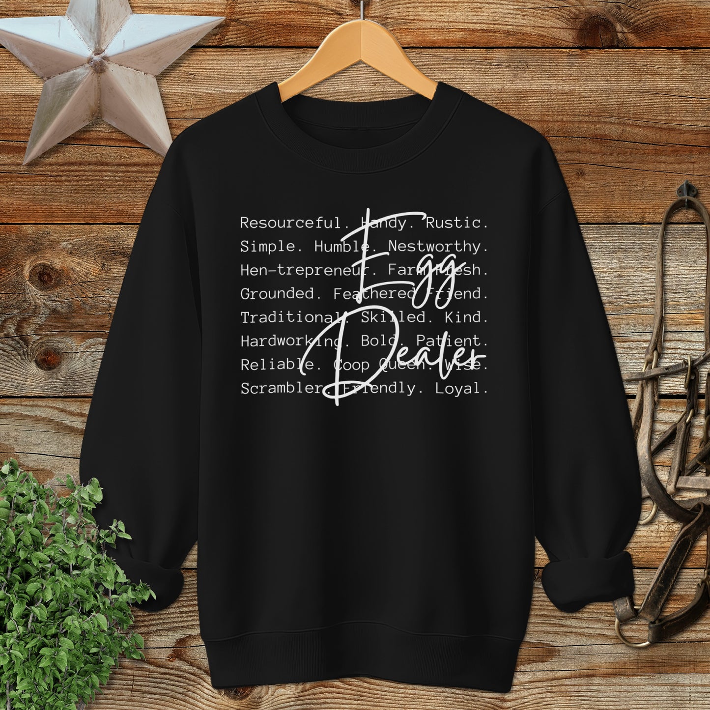 Egg Dealer Words Sweatshirt