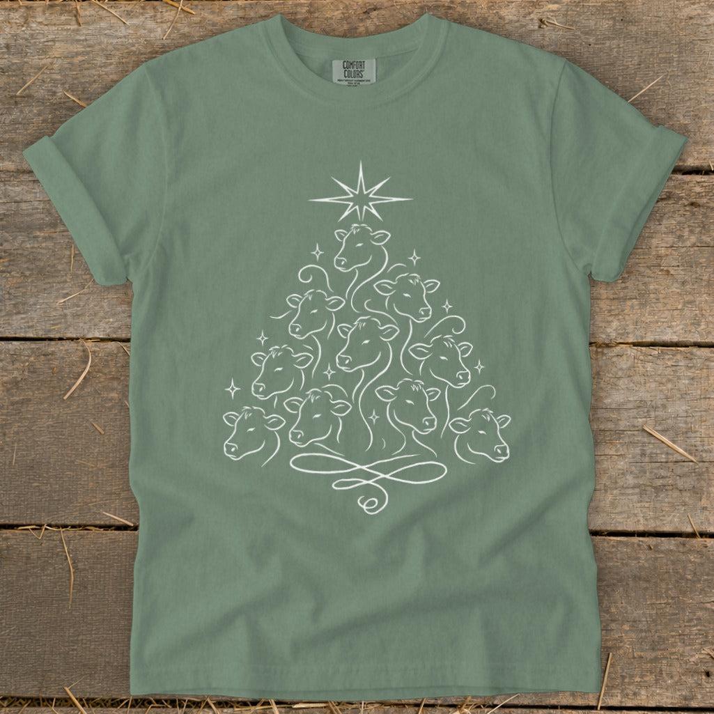 Elegant Cow Tree Signature Tee
