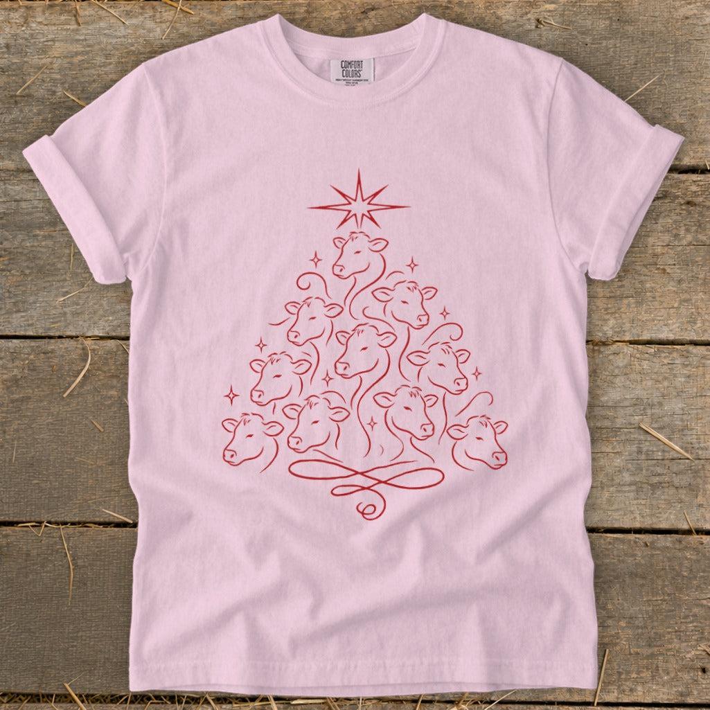 Elegant Cow Tree Signature Tee