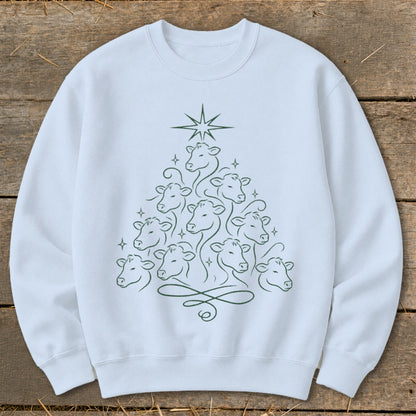 Elegant Cow Tree Sweatshirt