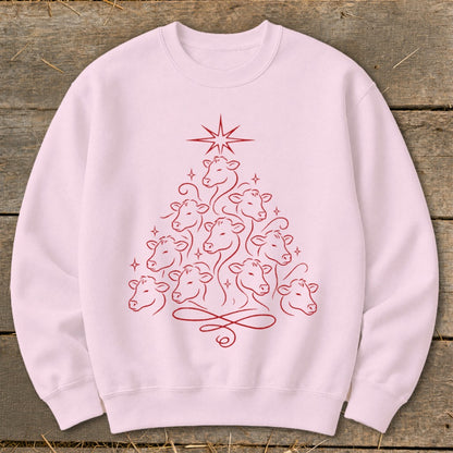 Elegant Cow Tree Sweatshirt