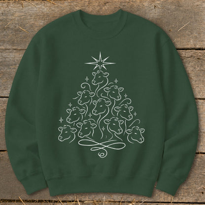 Elegant Cow Tree Sweatshirt