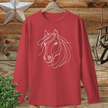 Elegant Horse Long Sleeve Tee