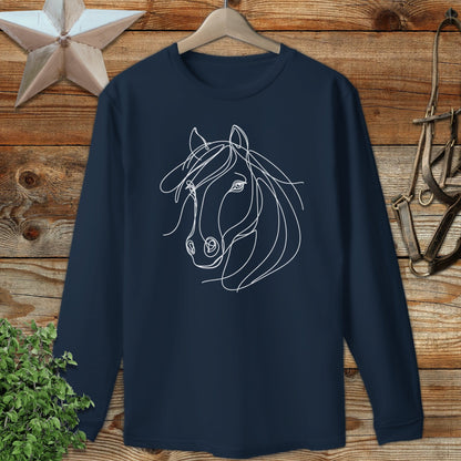 Elegant Horse Long Sleeve Tee