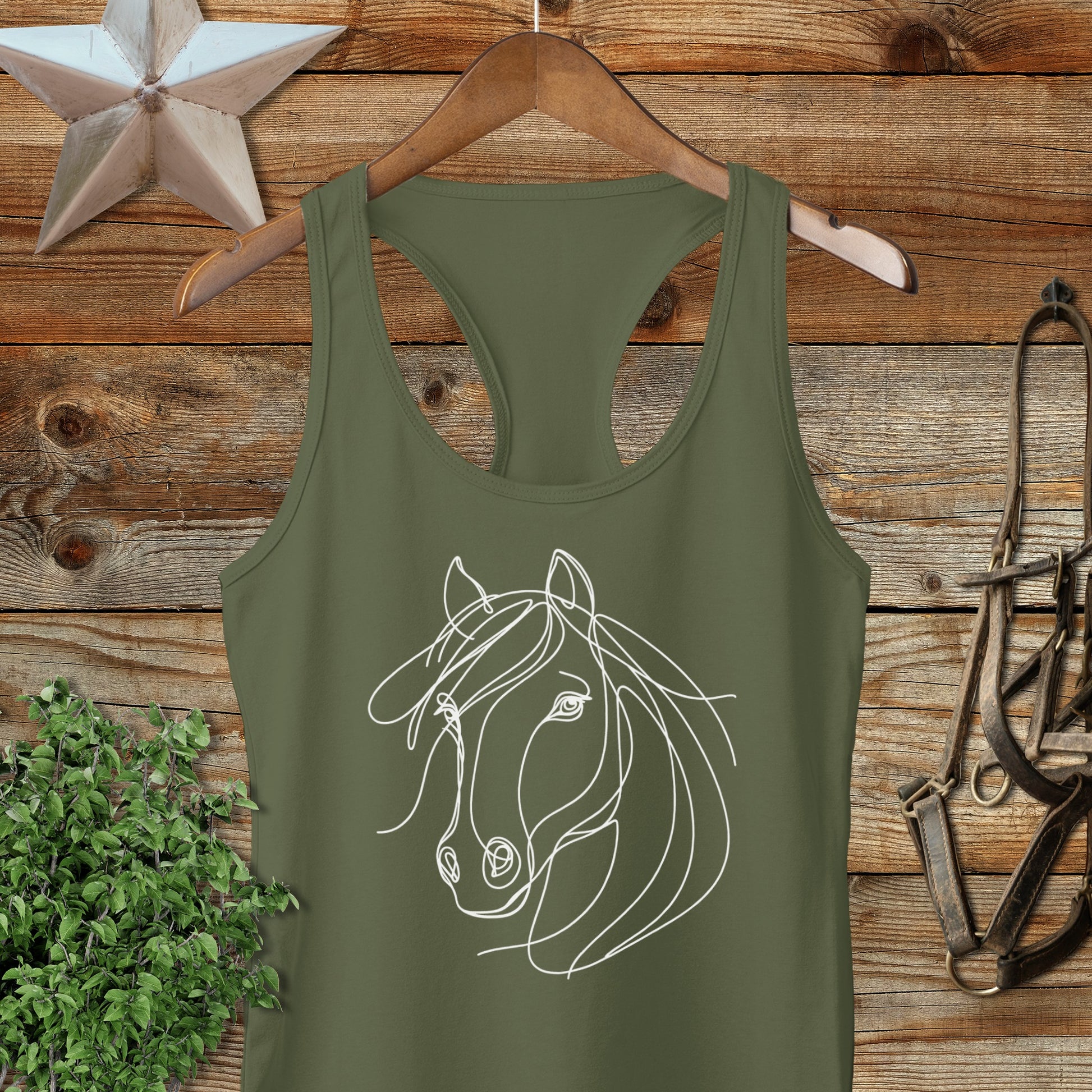 Elegant Horse Racerback Tank