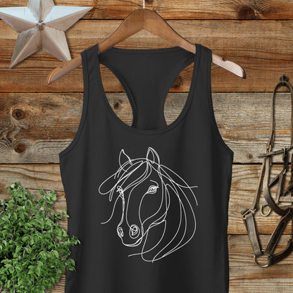 Elegant Horse Racerback Tank