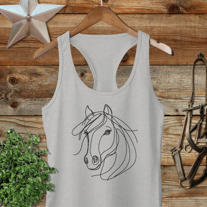 Elegant Horse Racerback Tank