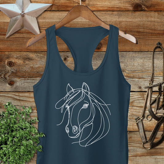 Elegant Horse Racerback Tank