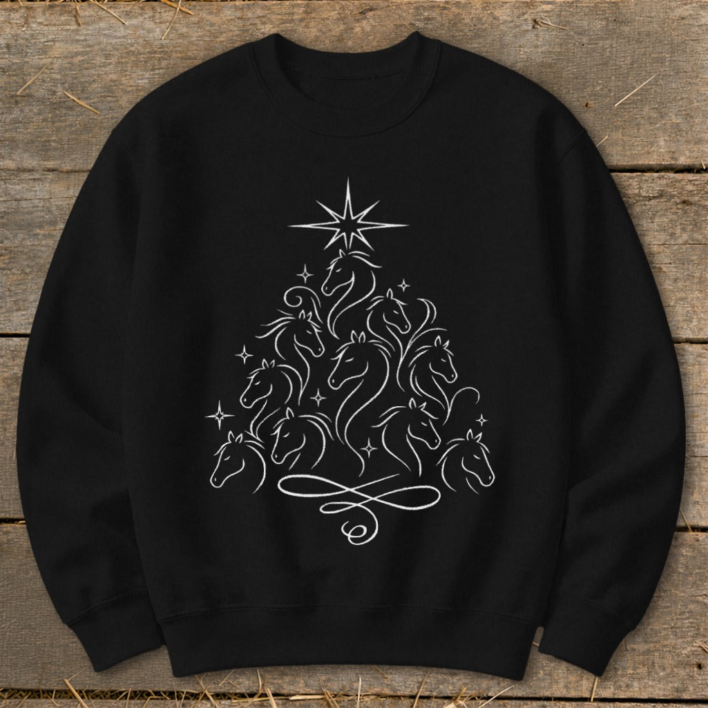 Elegant Horse Tree Sweatshirt