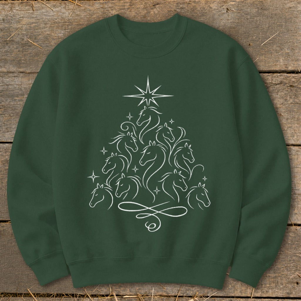 Elegant Horse Tree Sweatshirt