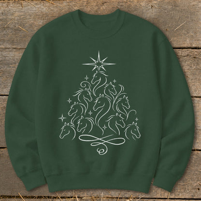 Elegant Horse Tree Sweatshirt