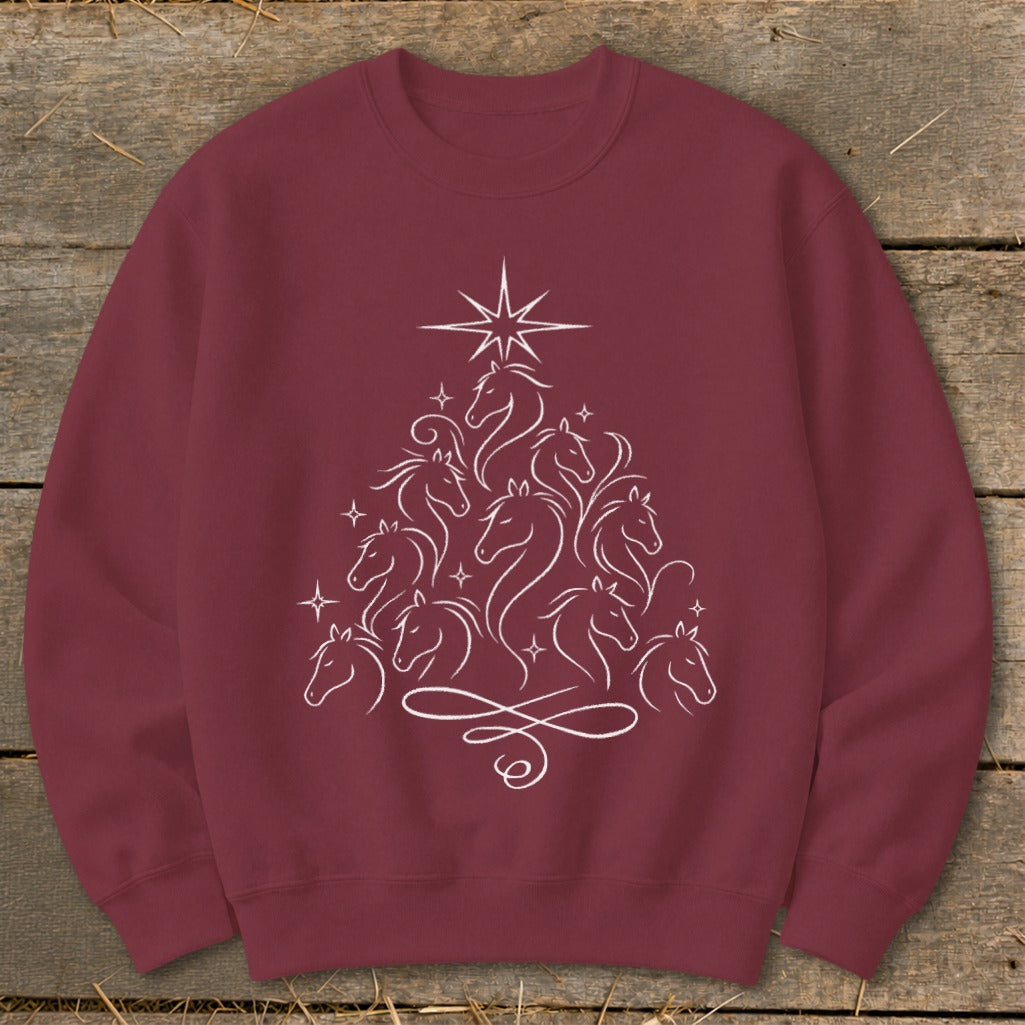 Elegant Horse Tree Sweatshirt