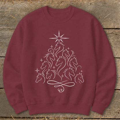 Elegant Horse Tree Sweatshirt