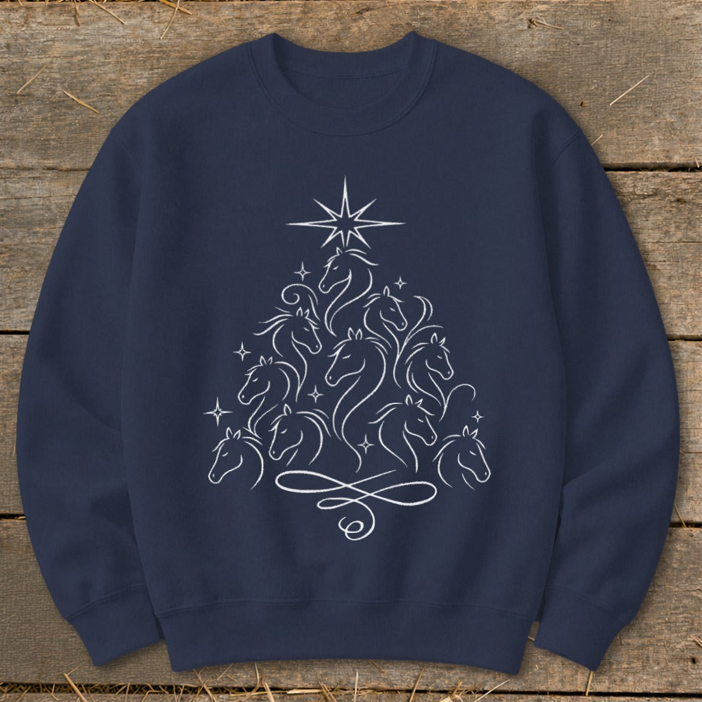 Elegant Horse Tree Sweatshirt
