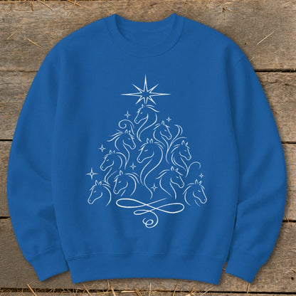 Elegant Horse Tree Sweatshirt