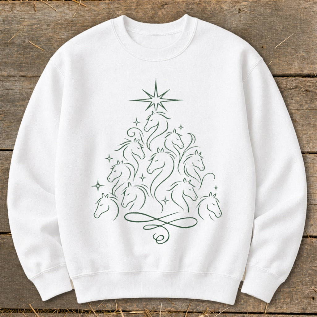 Elegant Horse Tree Sweatshirt