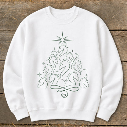 Elegant Horse Tree Sweatshirt