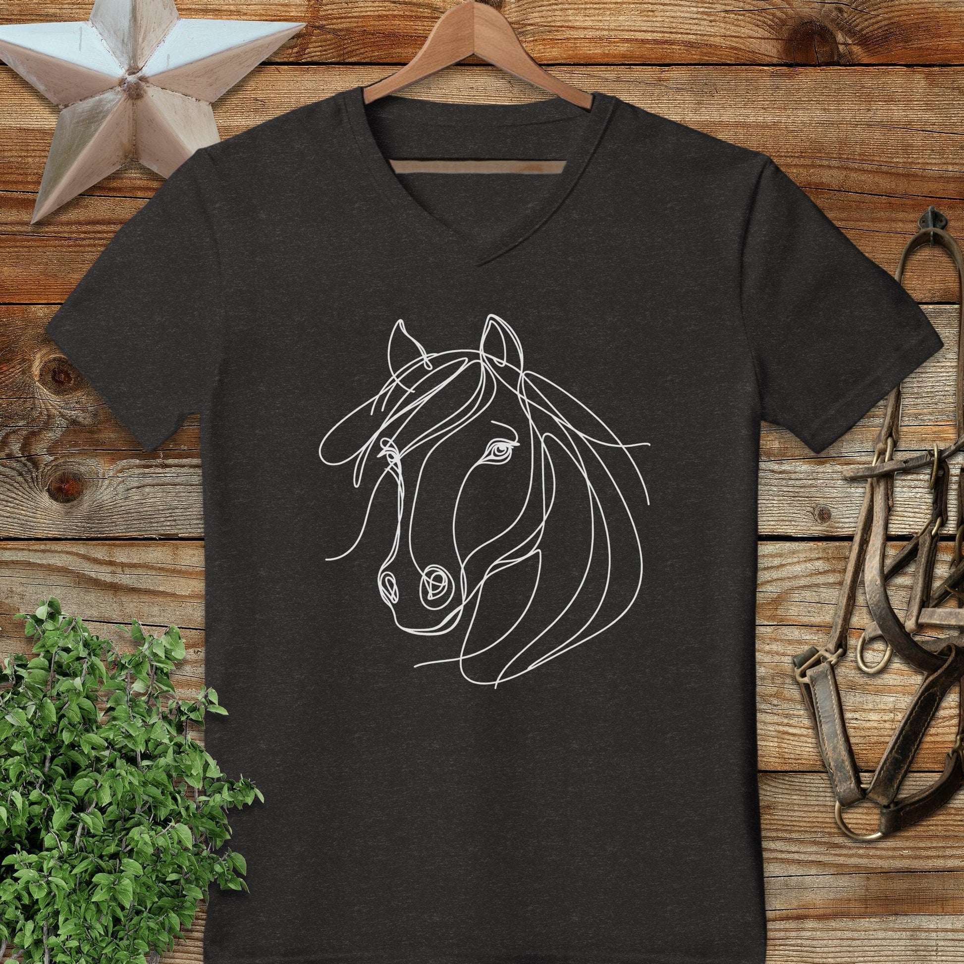 Elegant Horse V-neck