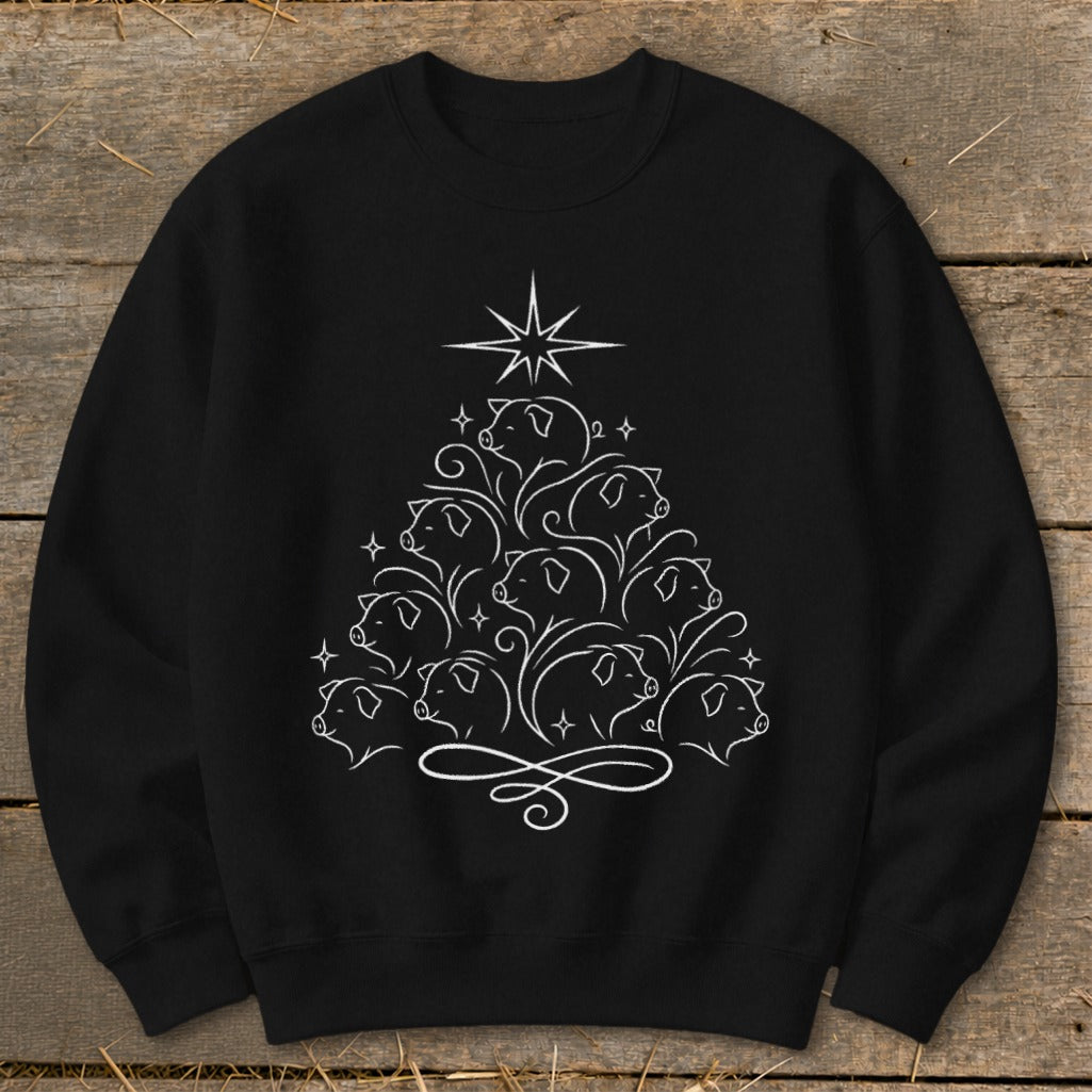 Elegant Pig Tree Sweatshirt