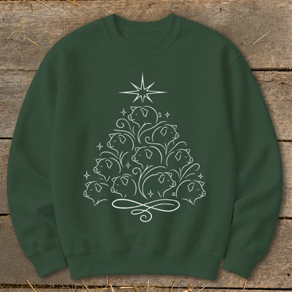 Elegant Pig Tree Sweatshirt