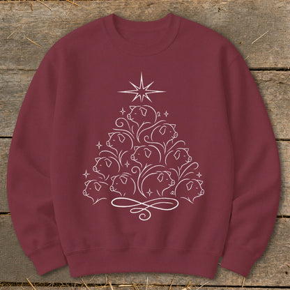 Elegant Pig Tree Sweatshirt