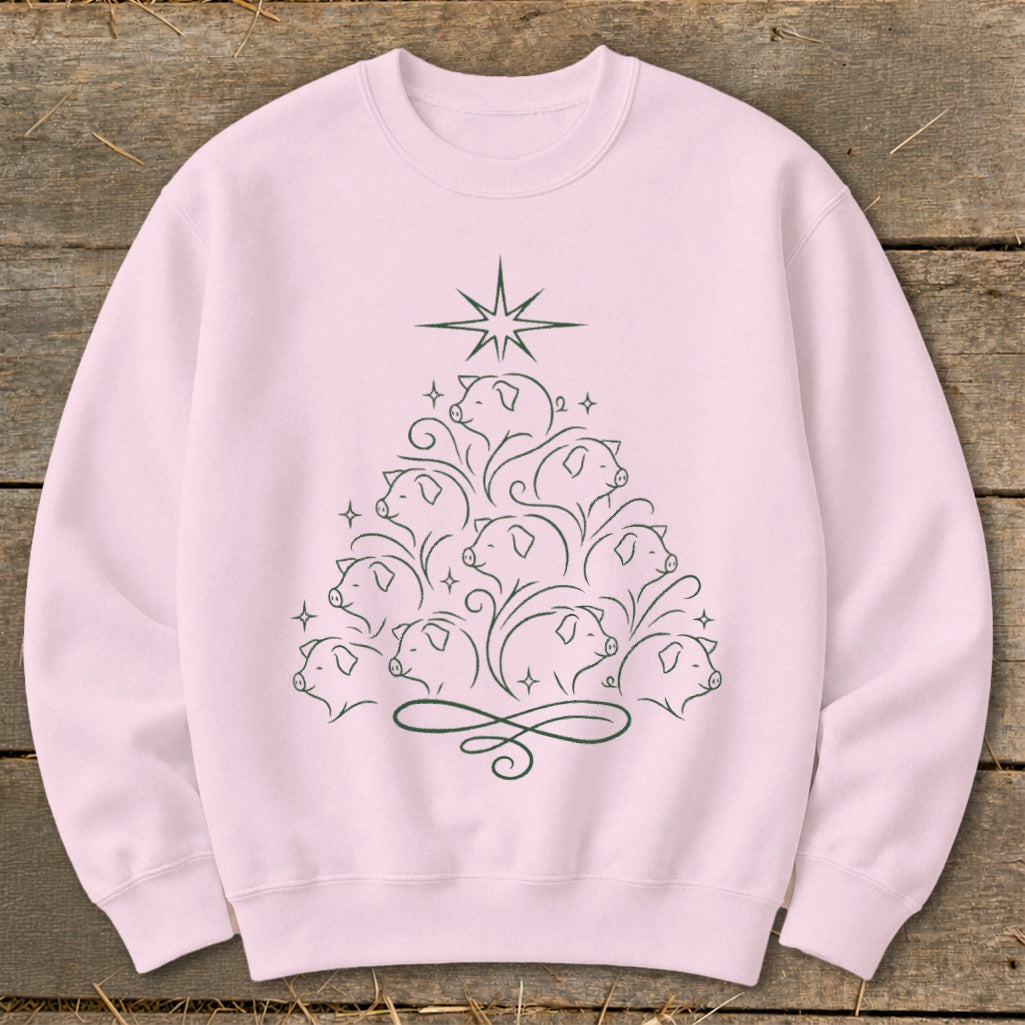 Elegant Pig Tree Sweatshirt
