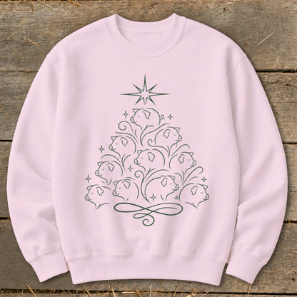 Elegant Pig Tree Sweatshirt