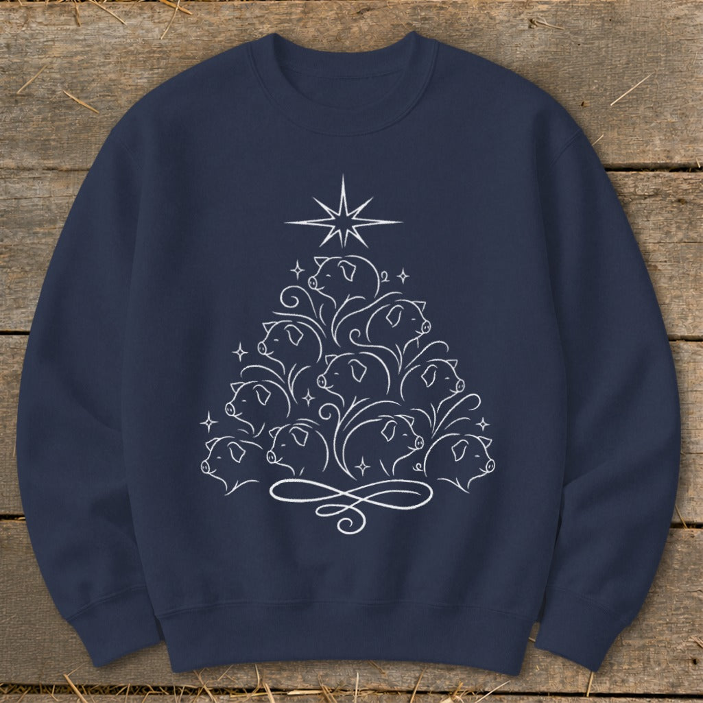 Elegant Pig Tree Sweatshirt