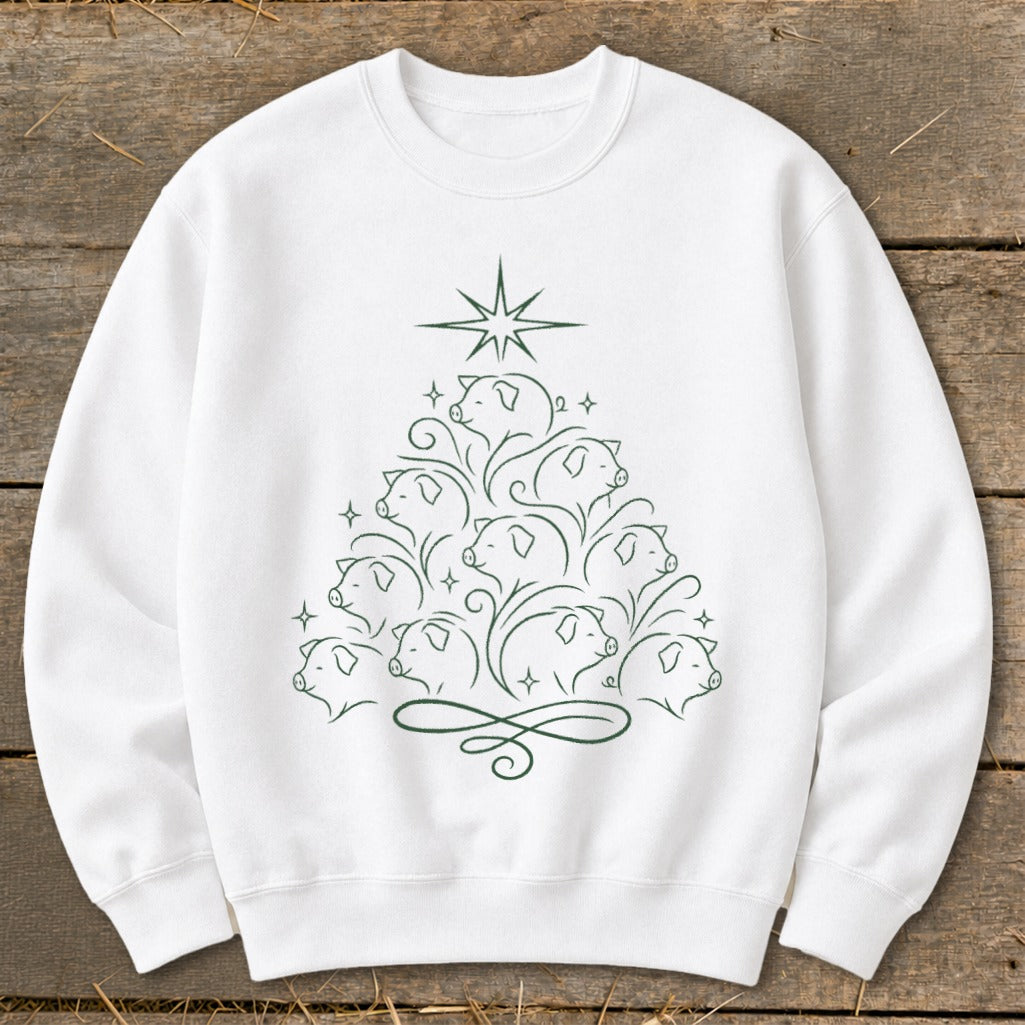 Elegant Pig Tree Sweatshirt