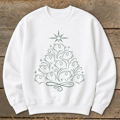Elegant Pig Tree Sweatshirt
