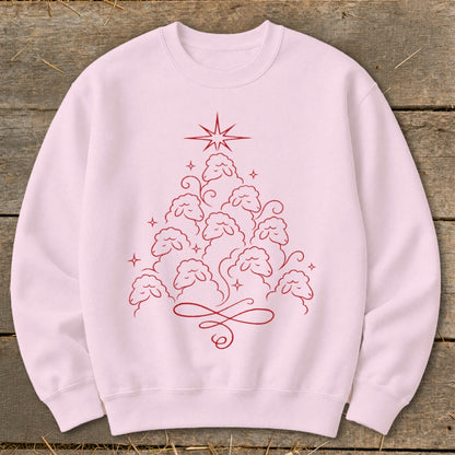 Elegant Sheep Tree Sweatshirt