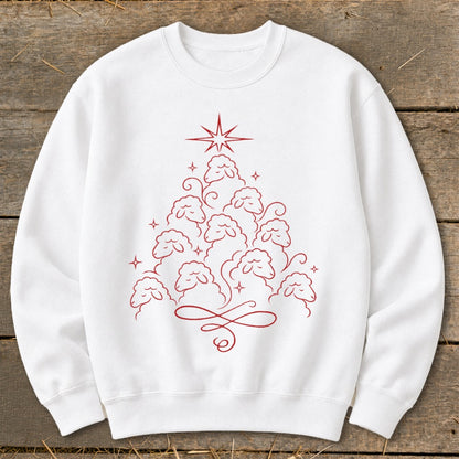 Elegant Sheep Tree Sweatshirt