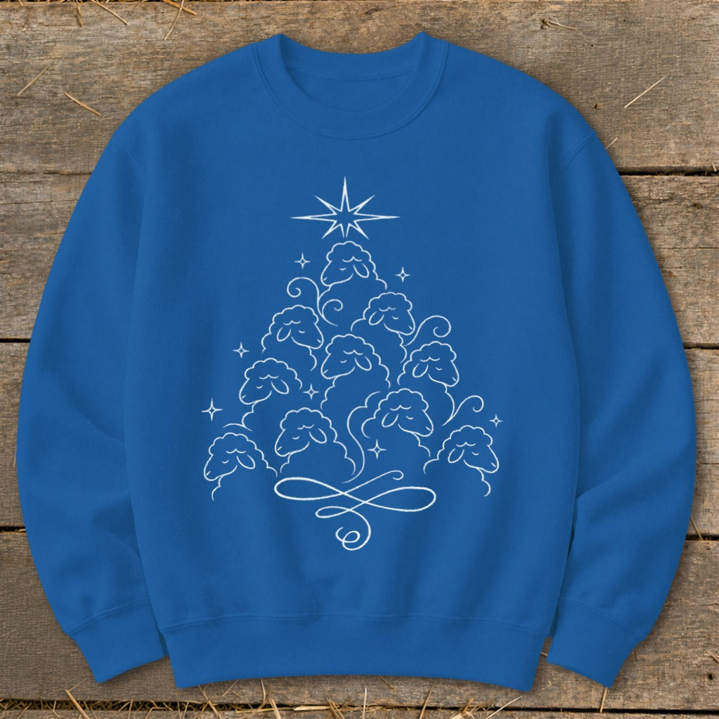 Elegant Sheep Tree Sweatshirt