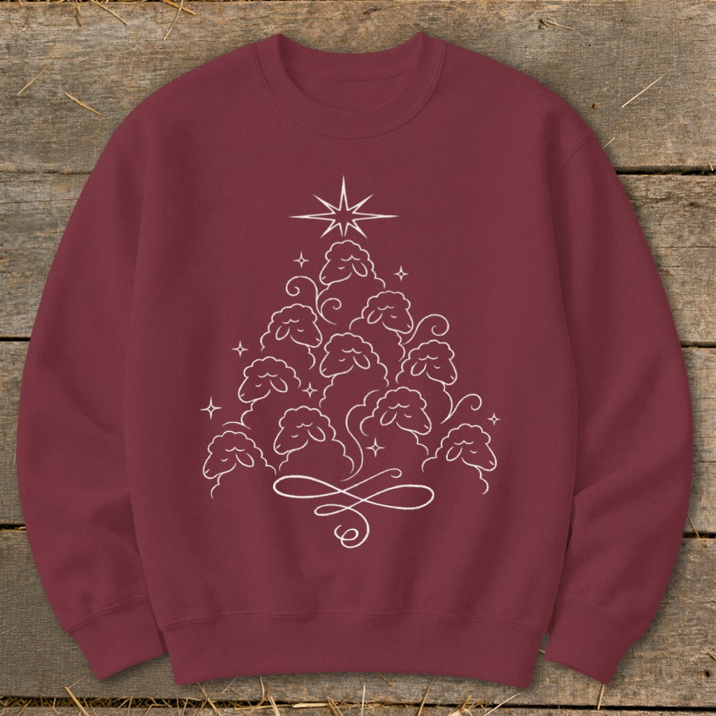 Elegant Sheep Tree Sweatshirt