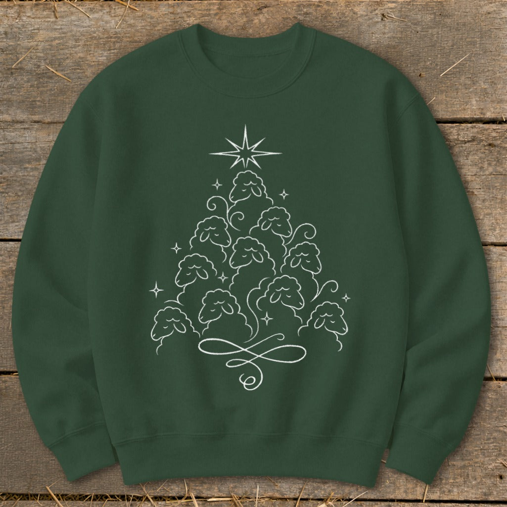 Elegant Sheep Tree Sweatshirt