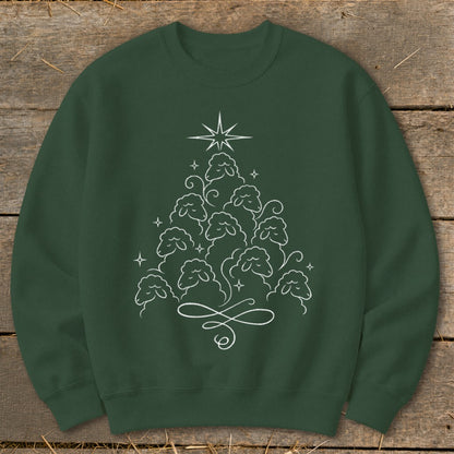 Elegant Sheep Tree Sweatshirt