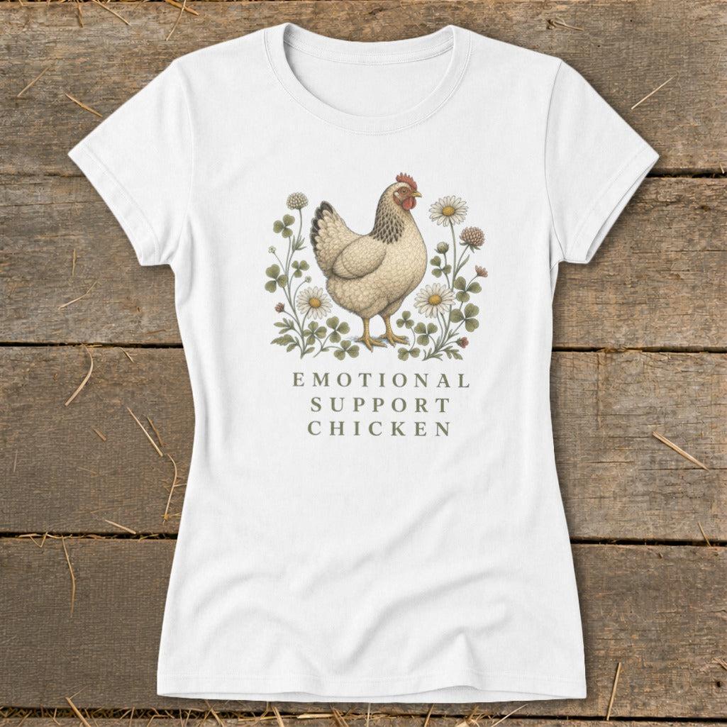 Emotional Support Chicken Ladies Tee