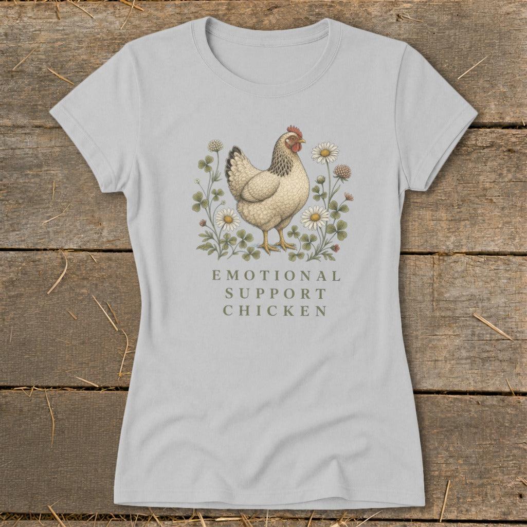 Emotional Support Chicken Ladies Tee