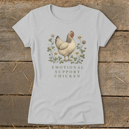 Emotional Support Chicken Ladies Tee