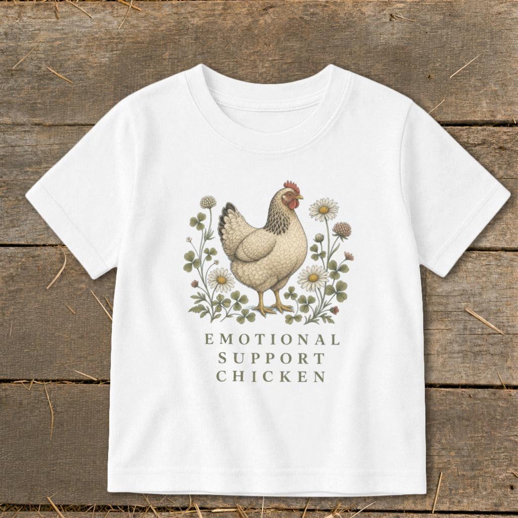 Emotional Support Chicken Toddler Tee